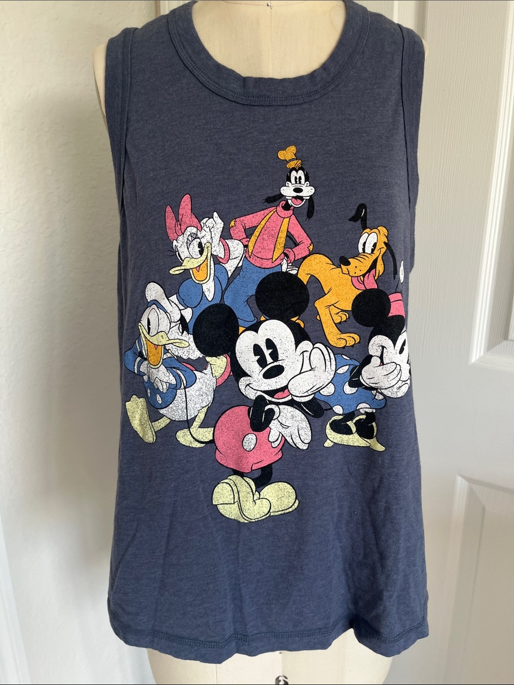 Disney Tank Top with Mickey & Friends Graphic Casual Comfy Lightweight Travel